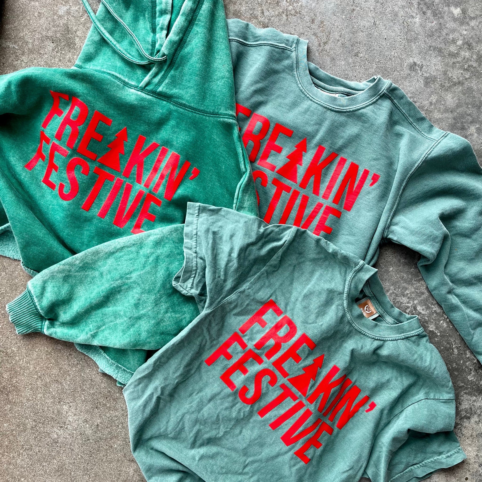 *printing flaw* Freakin’ Festive Tee/Sweatshirt/Hoodie