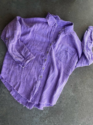 Gauze Button Up